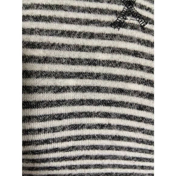 Poof Girl Hoodie Size XL‎ Gray White Stripe Striped Fuzzy Extra Large - Picture 5 of 7